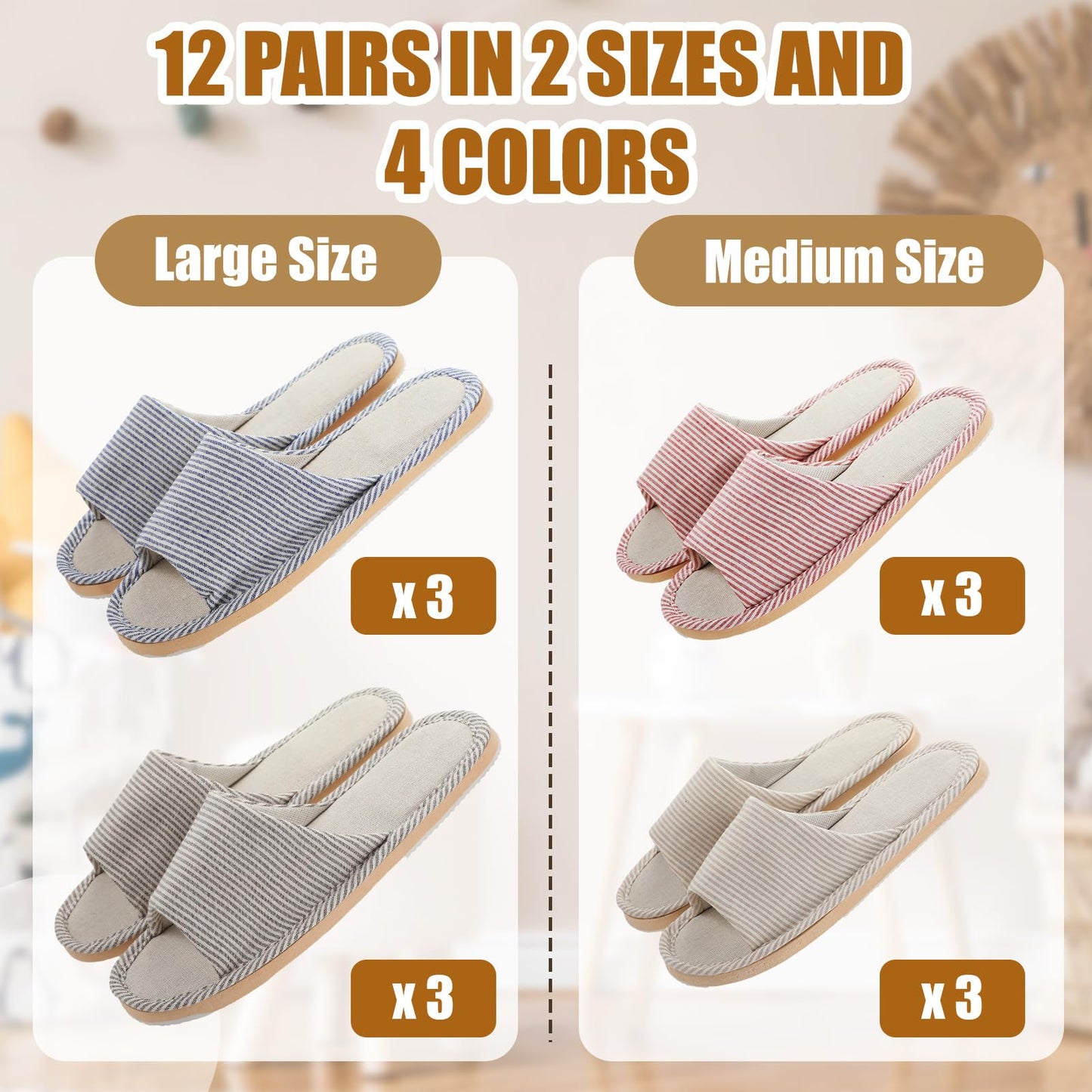 Suhine spa slippers showing non-slip sole detail