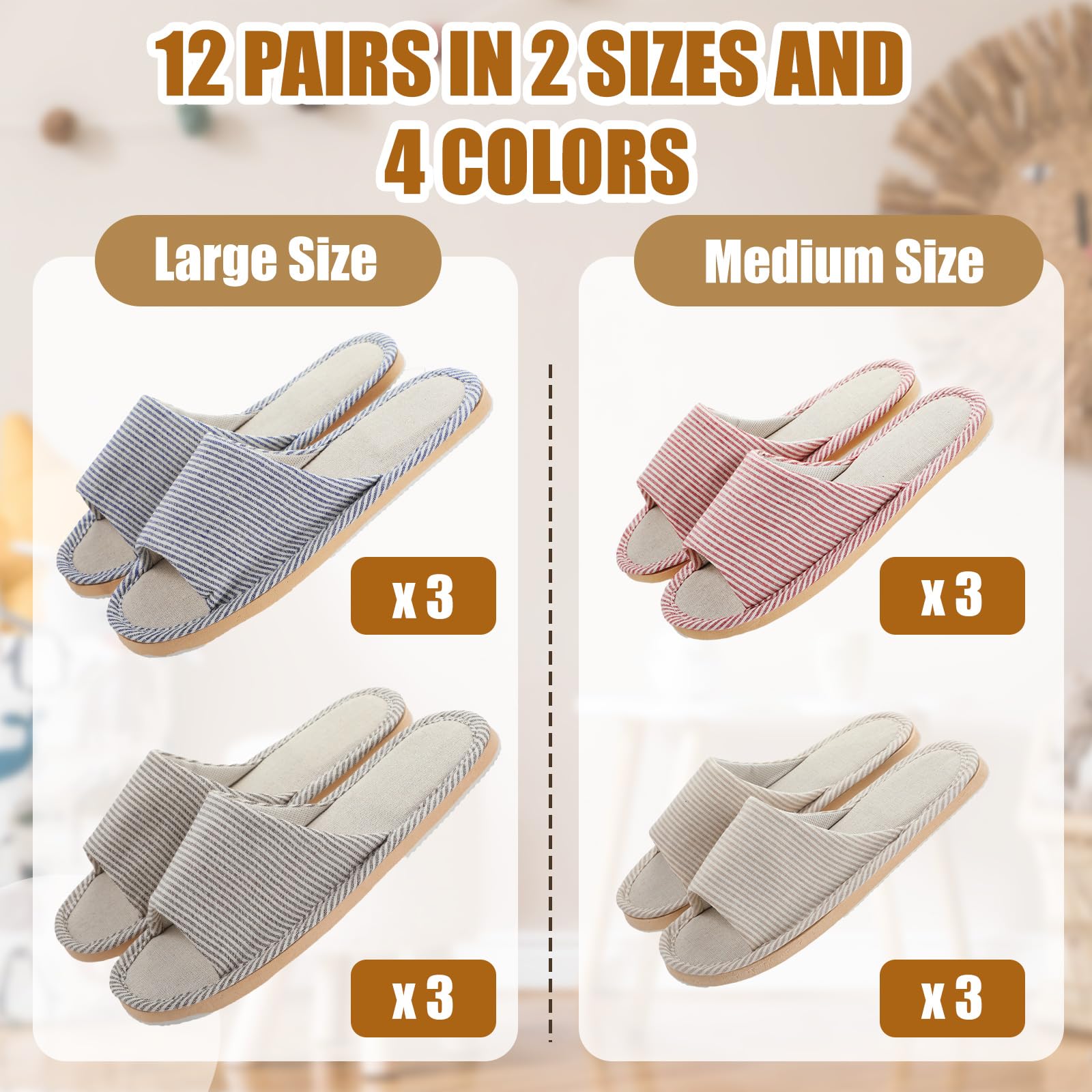 Suhine spa slippers showing non-slip sole detail