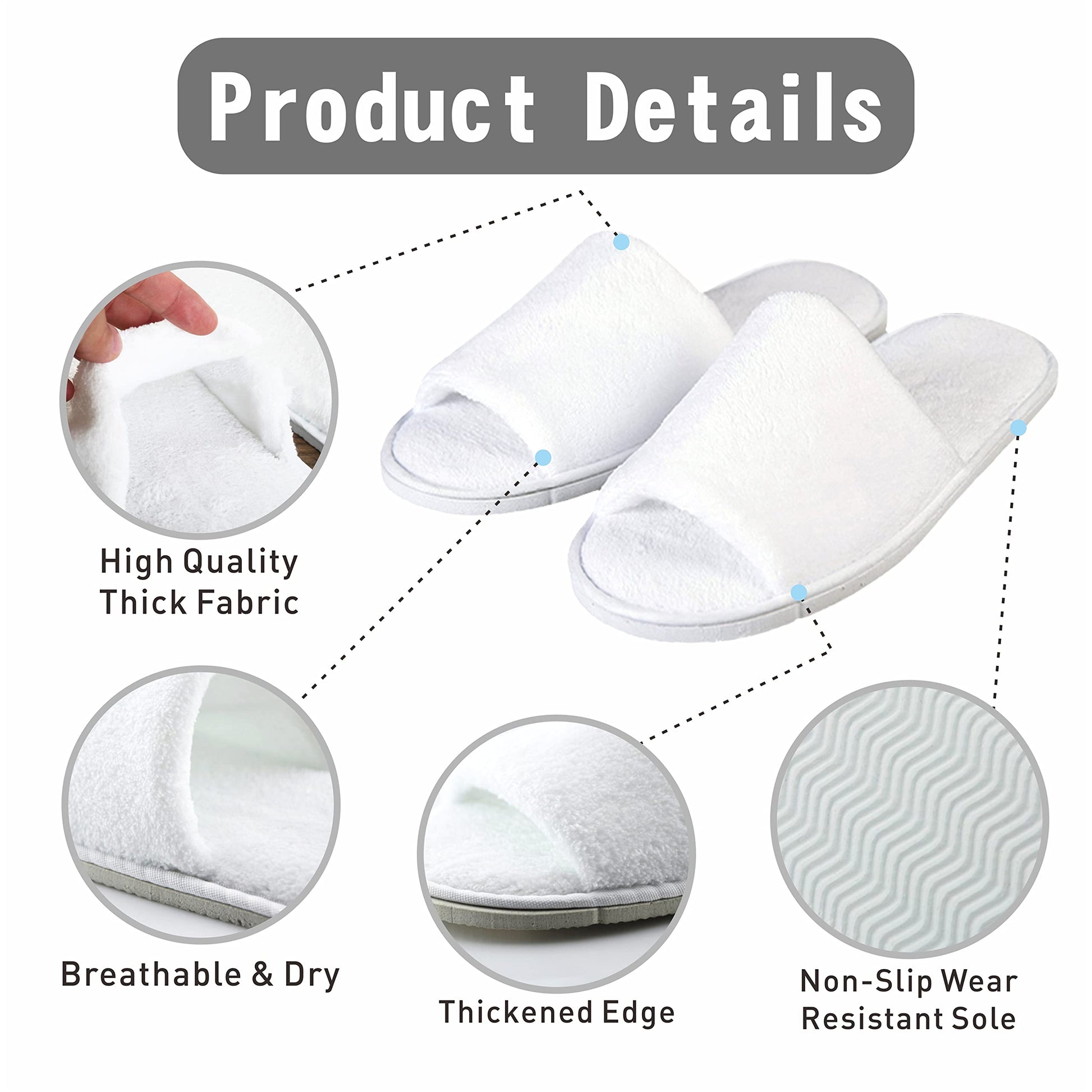 Premium KHC-KHF travel slippers for men and women
