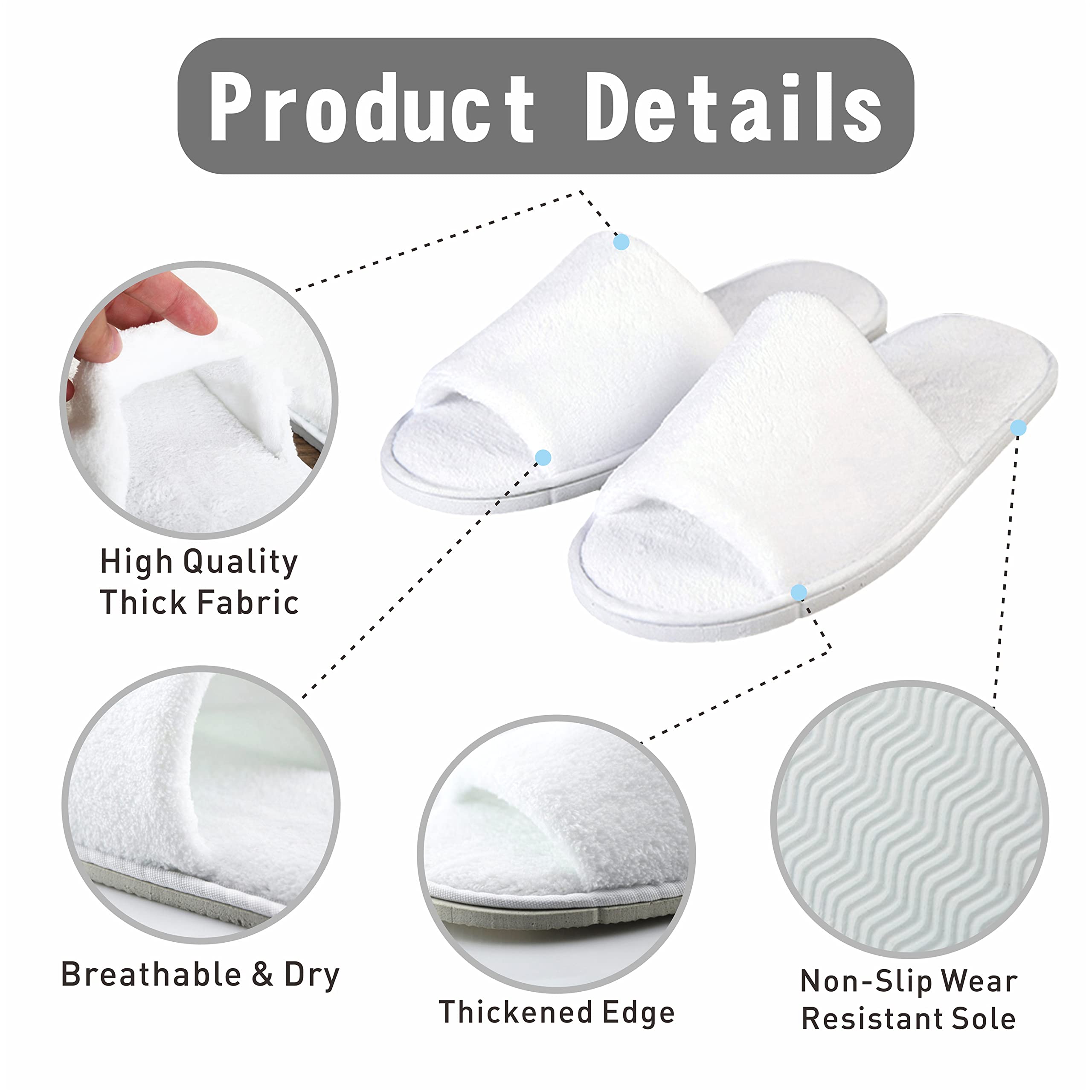 Premium KHC-KHF travel slippers for men and women
