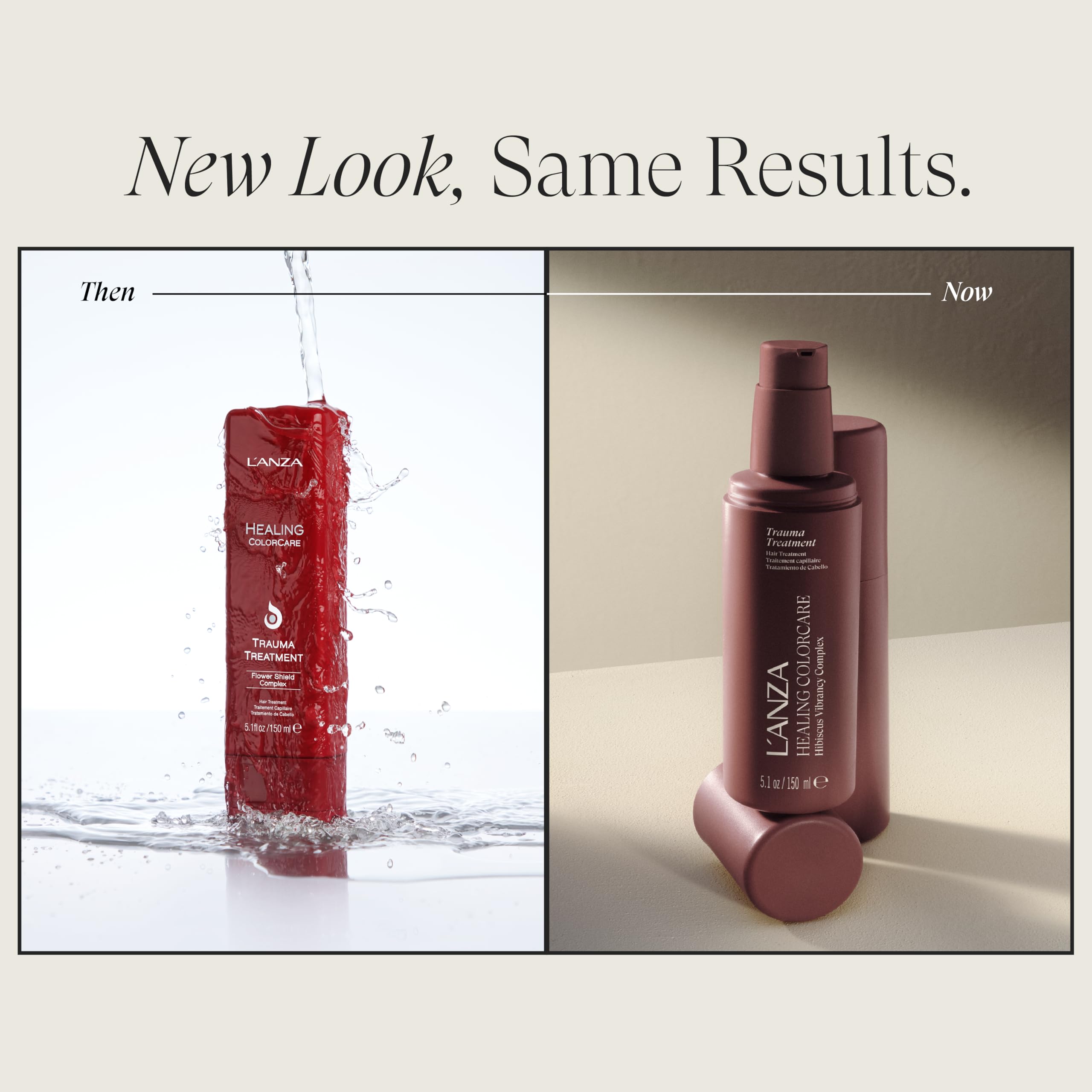 L'ANZA color preserving leave in hair treatment bottle showing brand label and product benefits