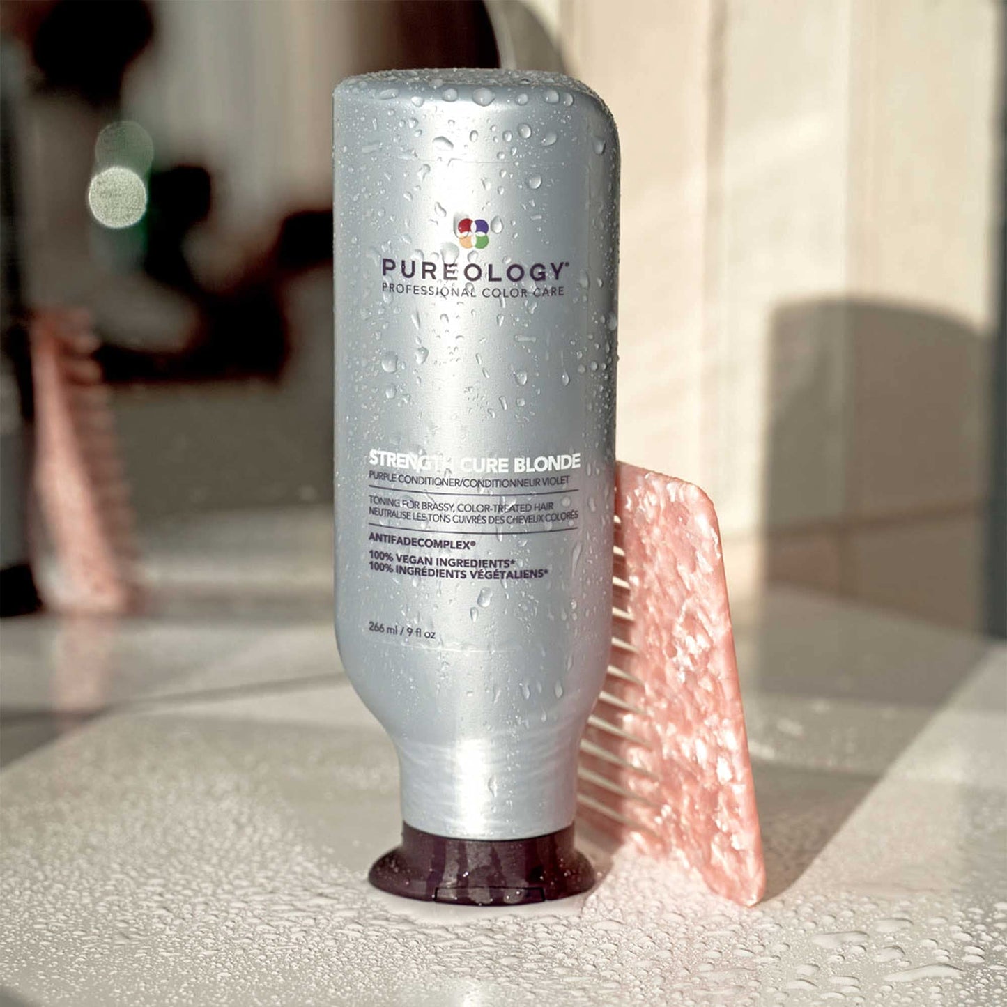 Pureology Strength Cure hair strengthening toning conditioner nine fluid ounce size