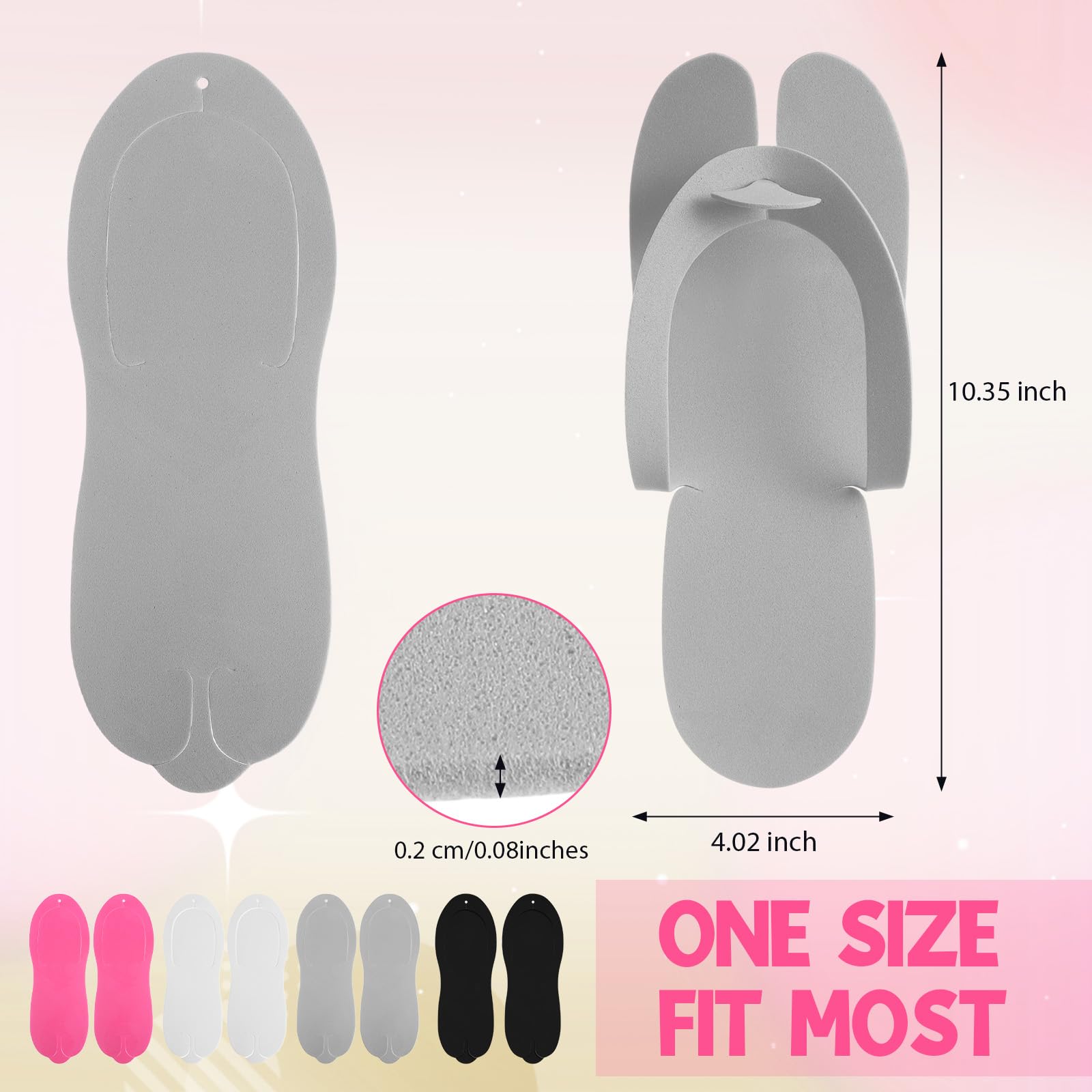 Stack of JaGely disposable salon sandals for pedicures