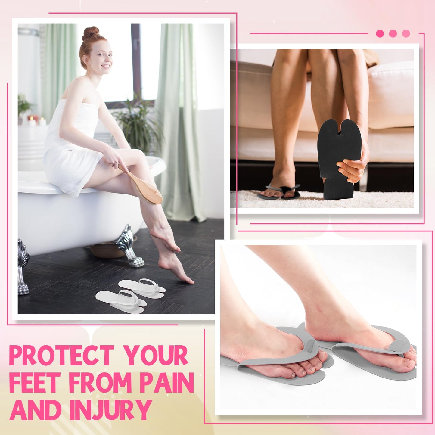 JaGely pedicure slipper kit for spa party supplies