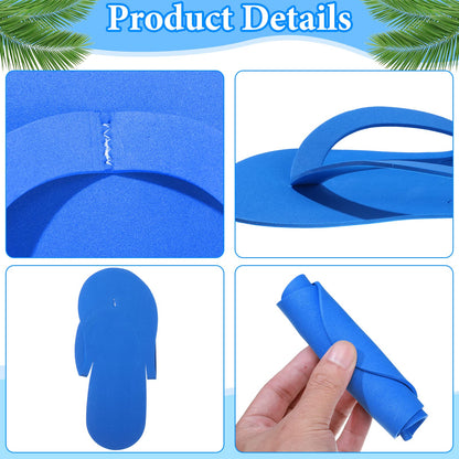 Close up of soft EVA foam material for pedicure flip flops