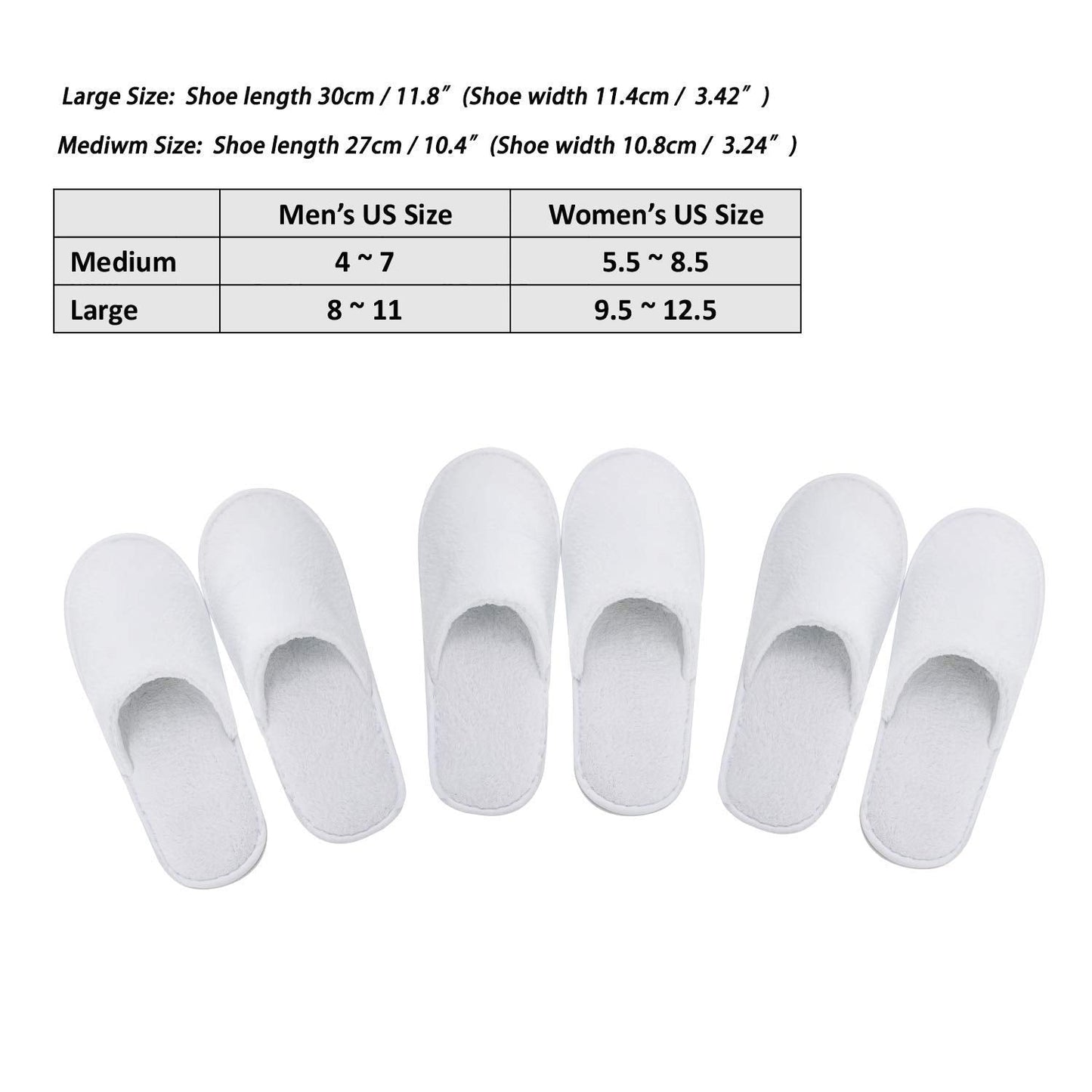 AhfuLife thick sole cotton terry indoor house slippers for travel convenience