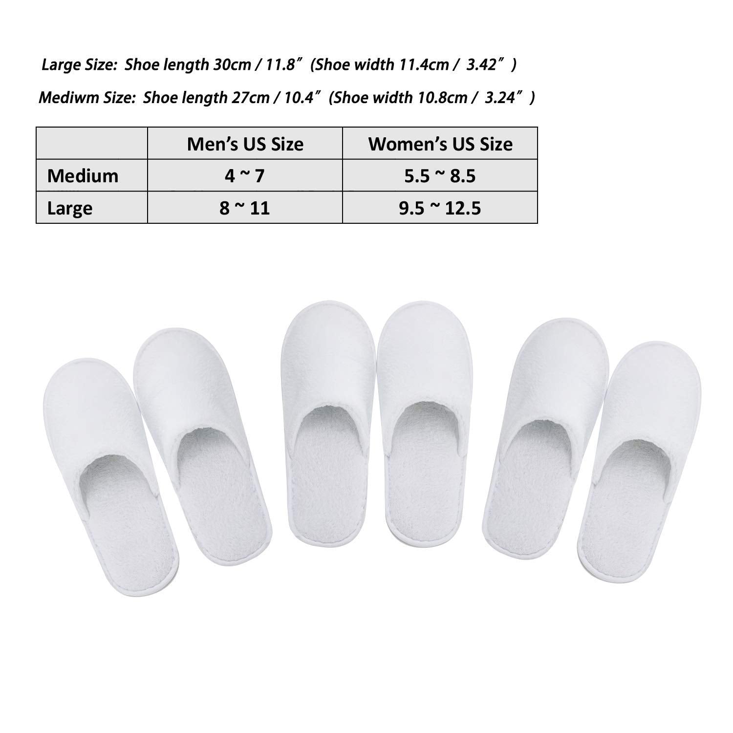 AhfuLife thick sole cotton terry indoor house slippers for travel convenience