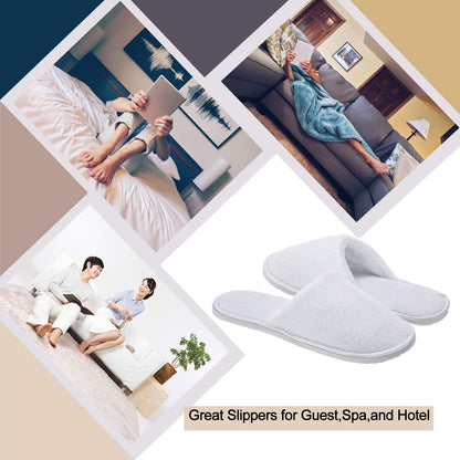 AhfuLife soft plush airline and resort disposable footwear close up texture