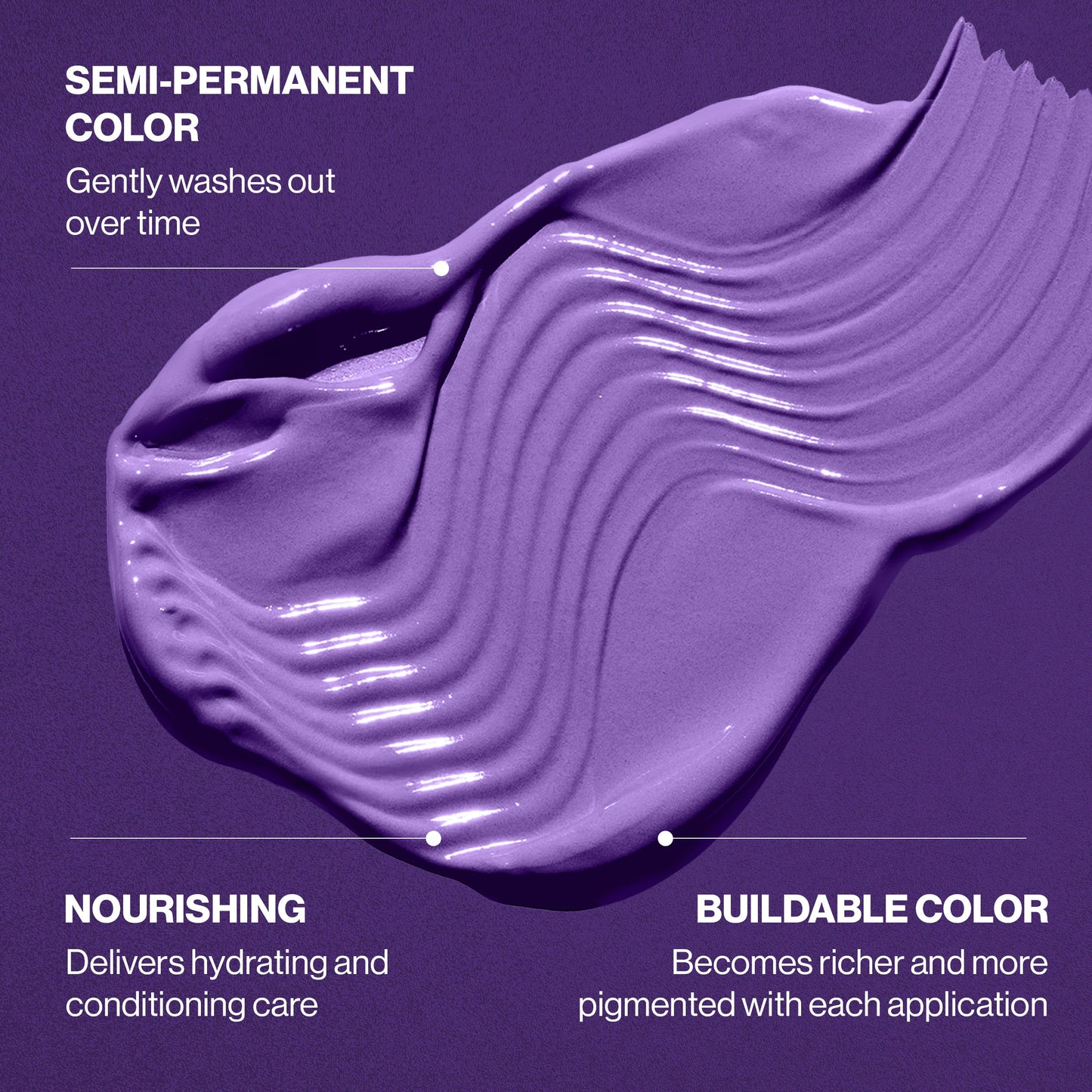 Keracolor semi permanent purple hair dye cleanser packaging displaying authentic imported product details