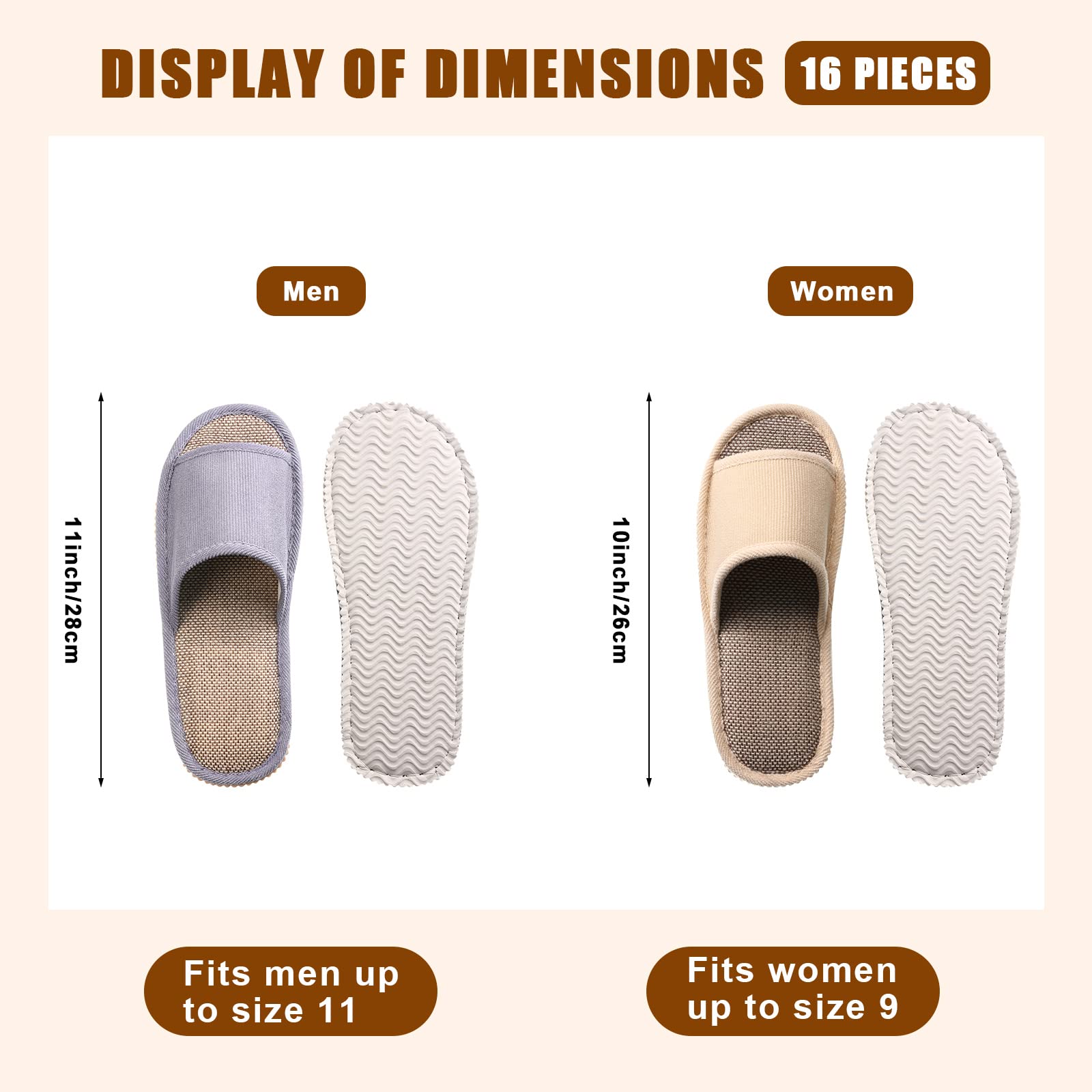 Bottom view of non-slip EVA sole