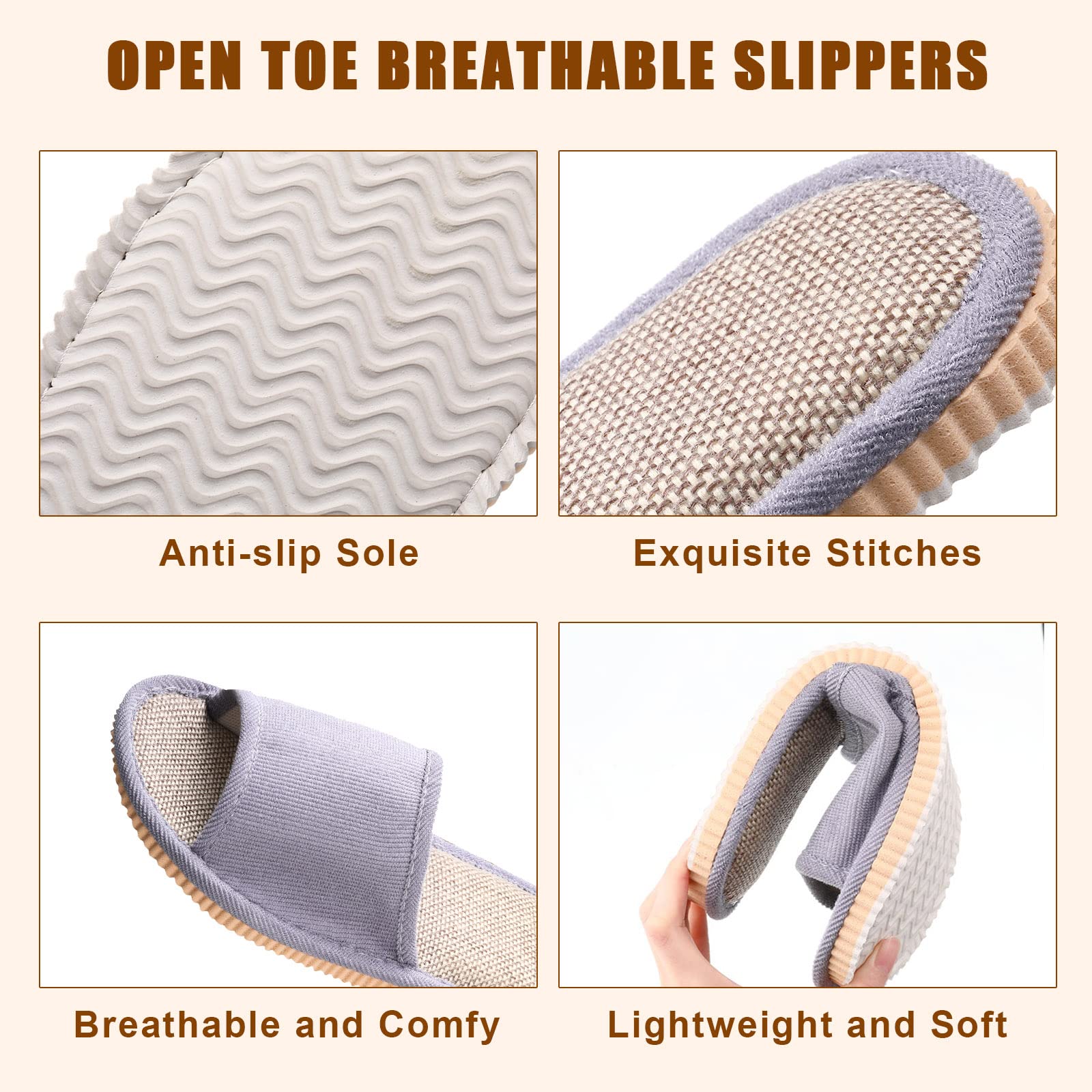 Full collection of 16 pairs of guest slippers