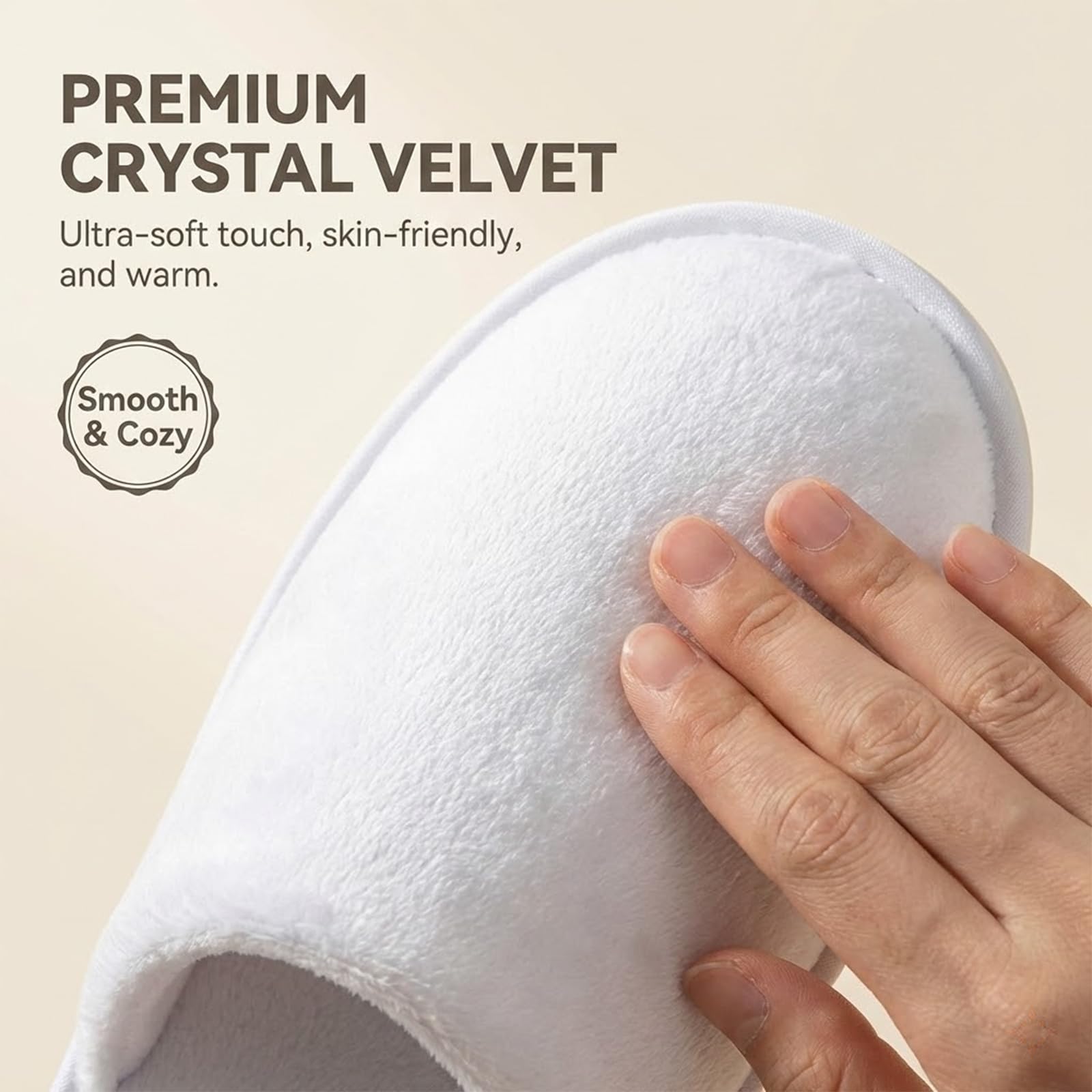 SMDZME spa slippers showing thick non-slip EVA sole