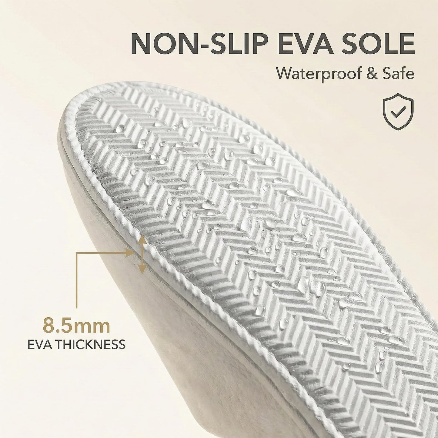 Unisex white hotel slippers individually wrapped for hygiene