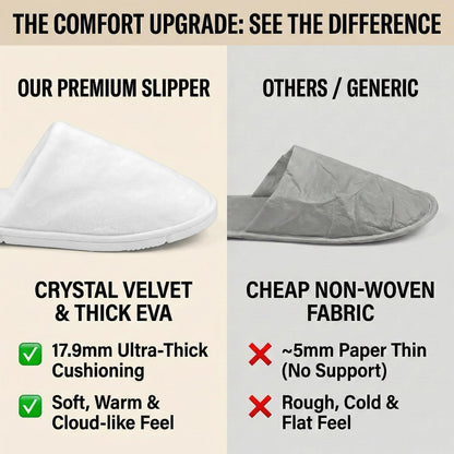 Soft crystal velvet texture of SMDZME disposable slippers