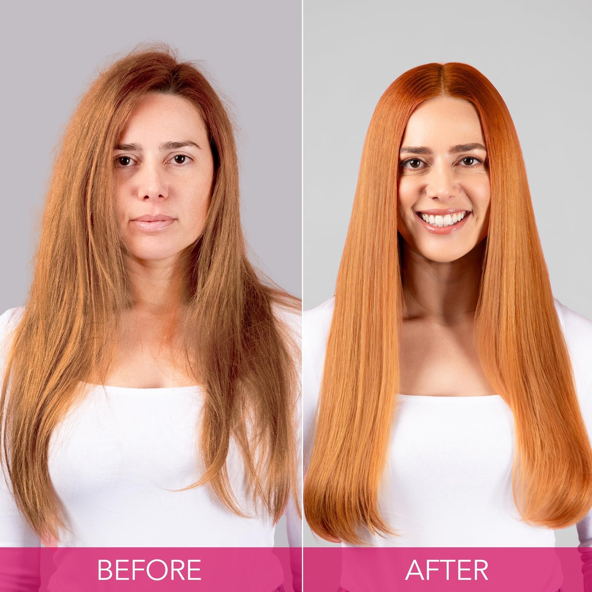 Side profile of the 13.5 fluid ounce Keratin Complex anti frizz hair conditioner packaging