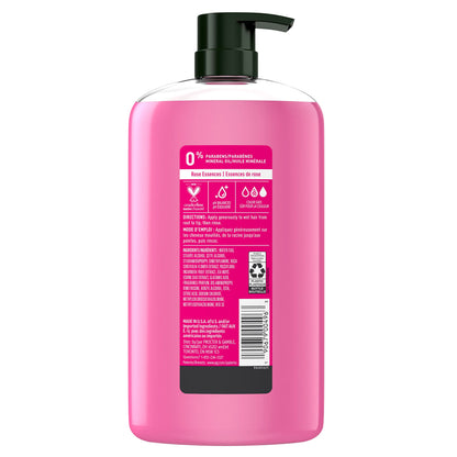 Herbal Essences Color Me Happy Conditioner close up view of pump dispenser and label details