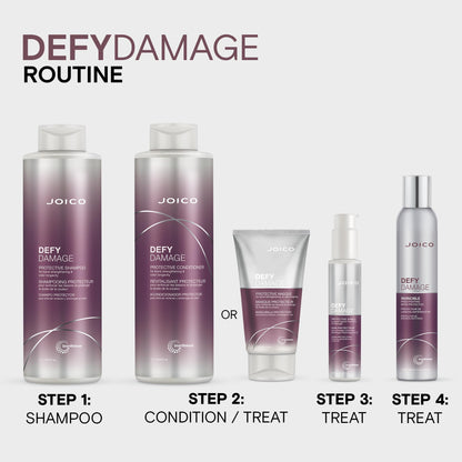 Side view of Joico salon size hair conditioner bottle for anti breakage defense