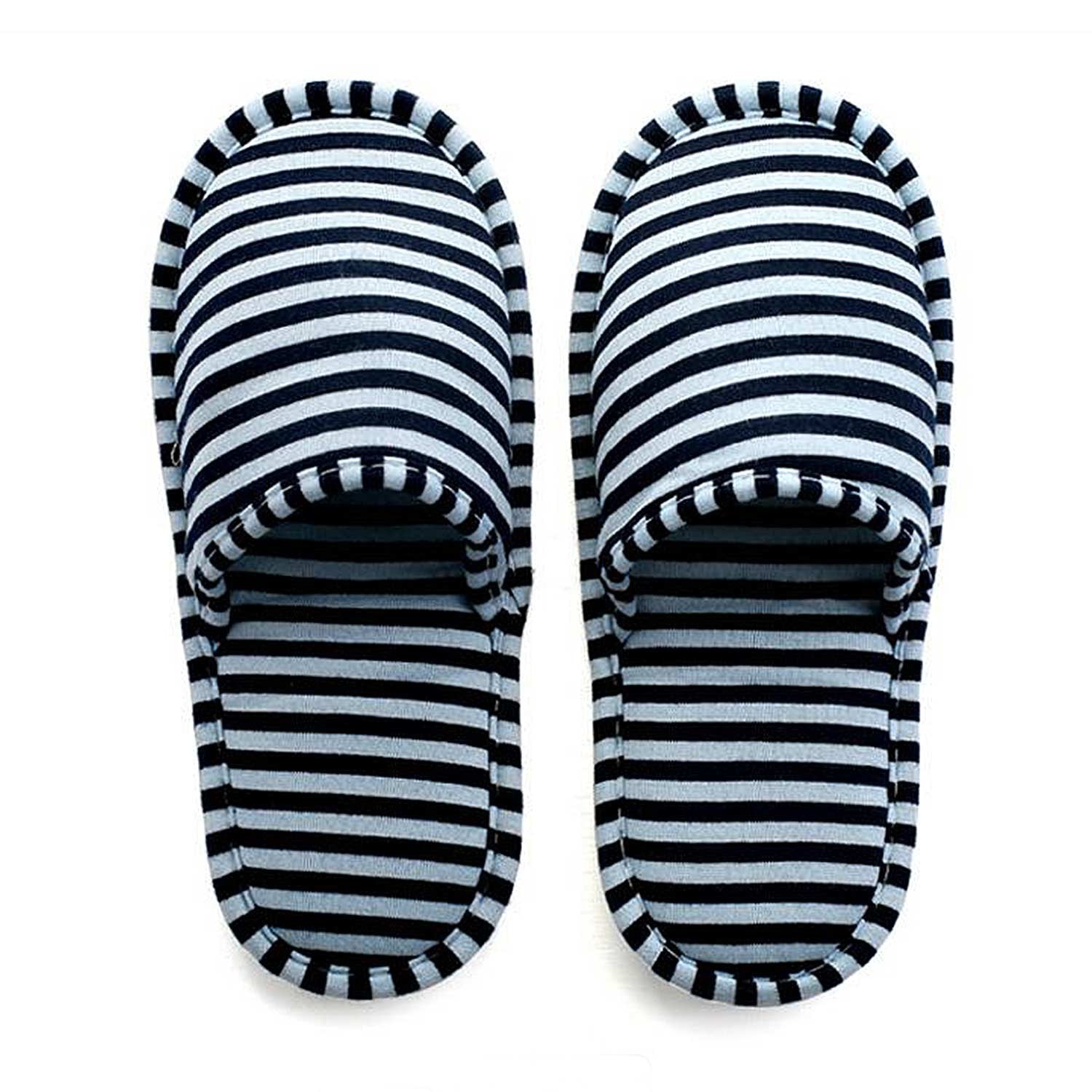 Side profile of Holiberty cotton house shoes showing sole