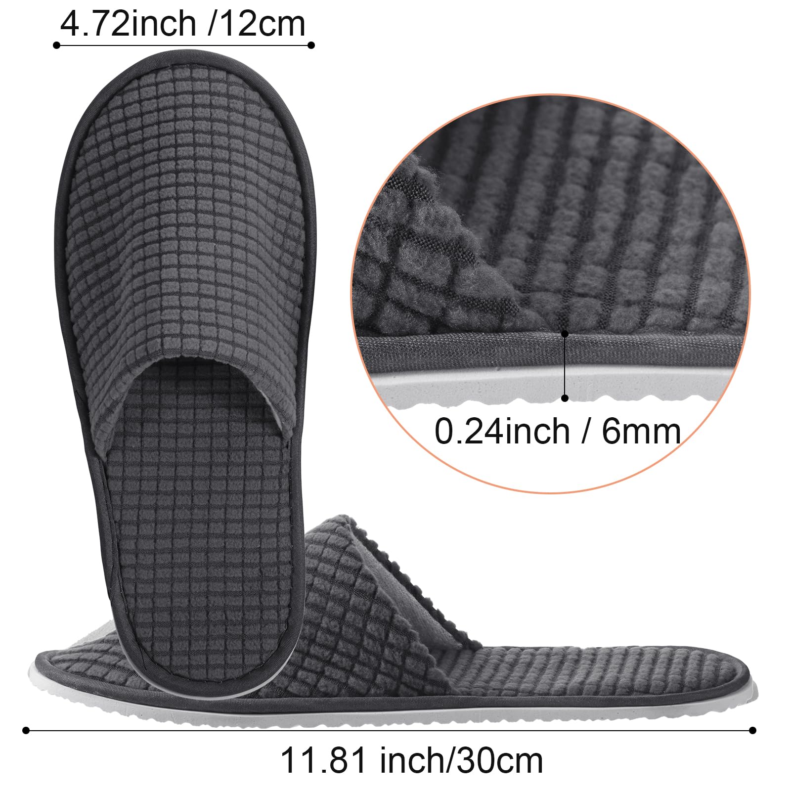 Bottom view showing EVA non-slip sole construction