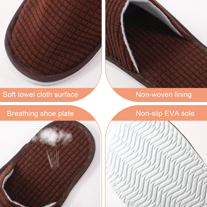 Geyoga slippers arranged for guest hospitality usage