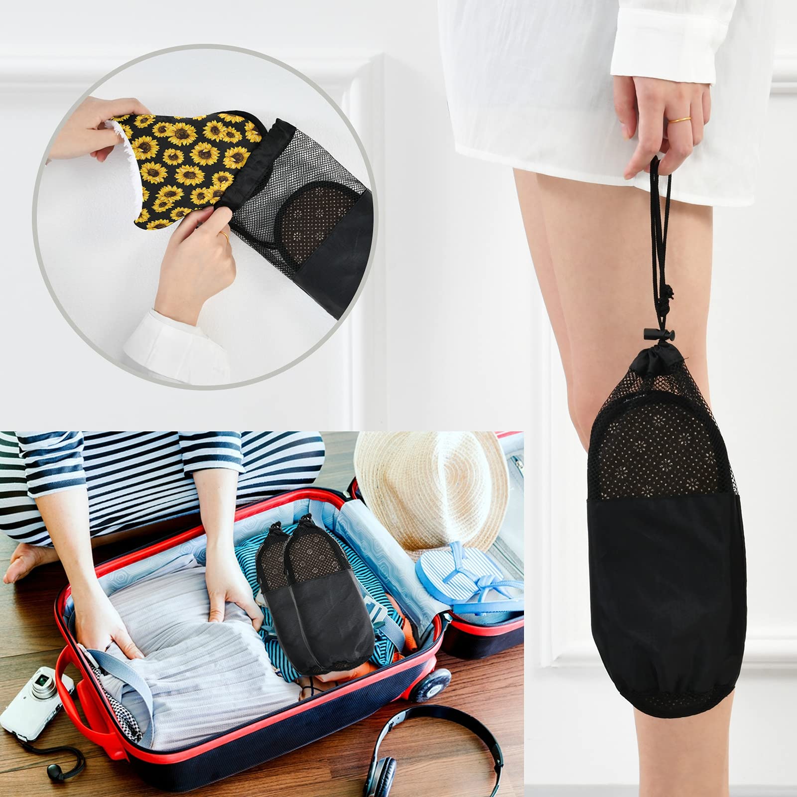 Side profile of Umidedor comfortable indoor spa slippers