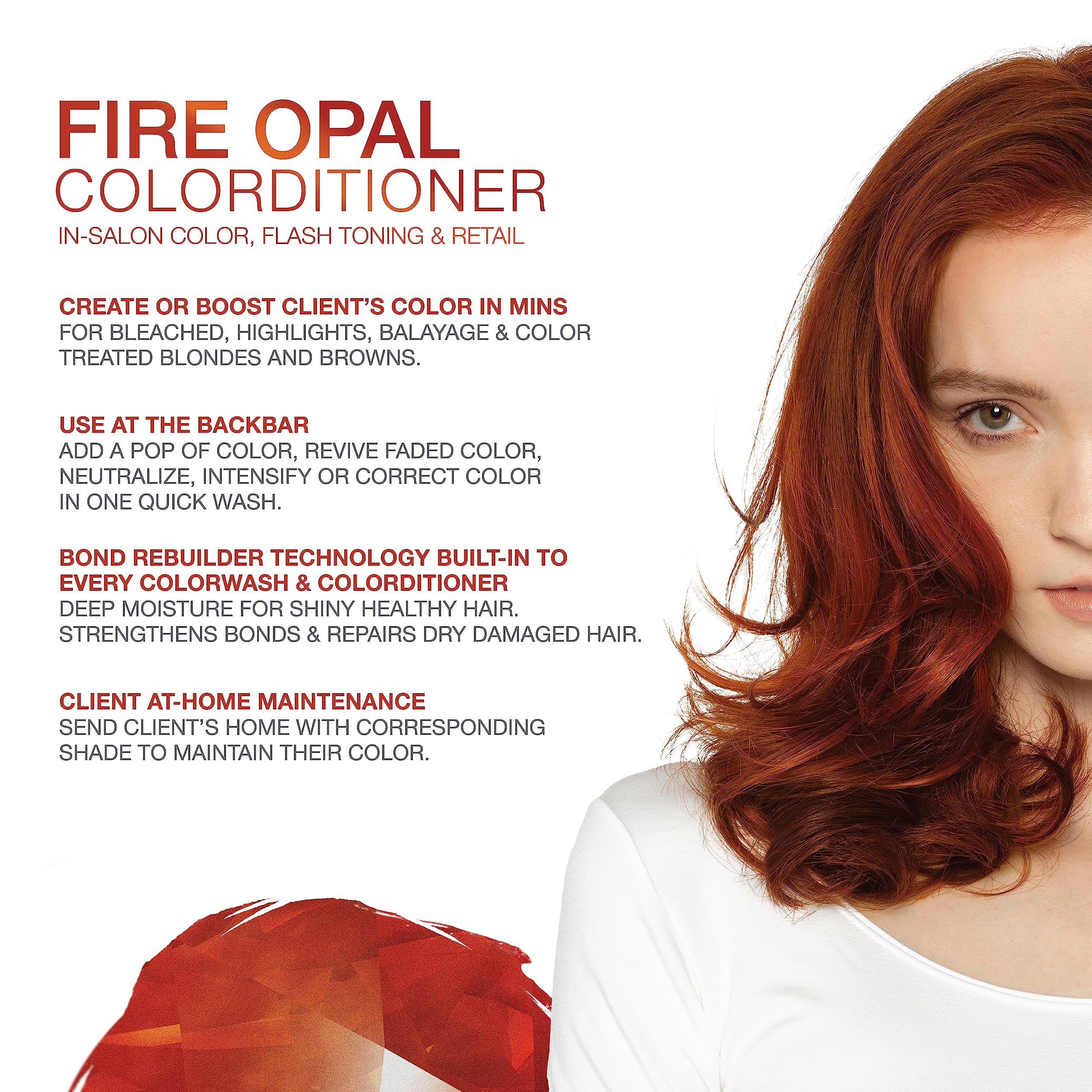 Celeb Luxury color depositing conditioner back label showing bond builder details.