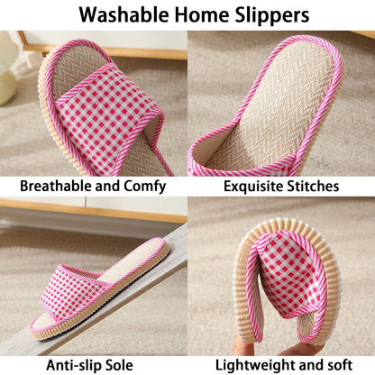 Biroris guest slippers organized for travel and home use