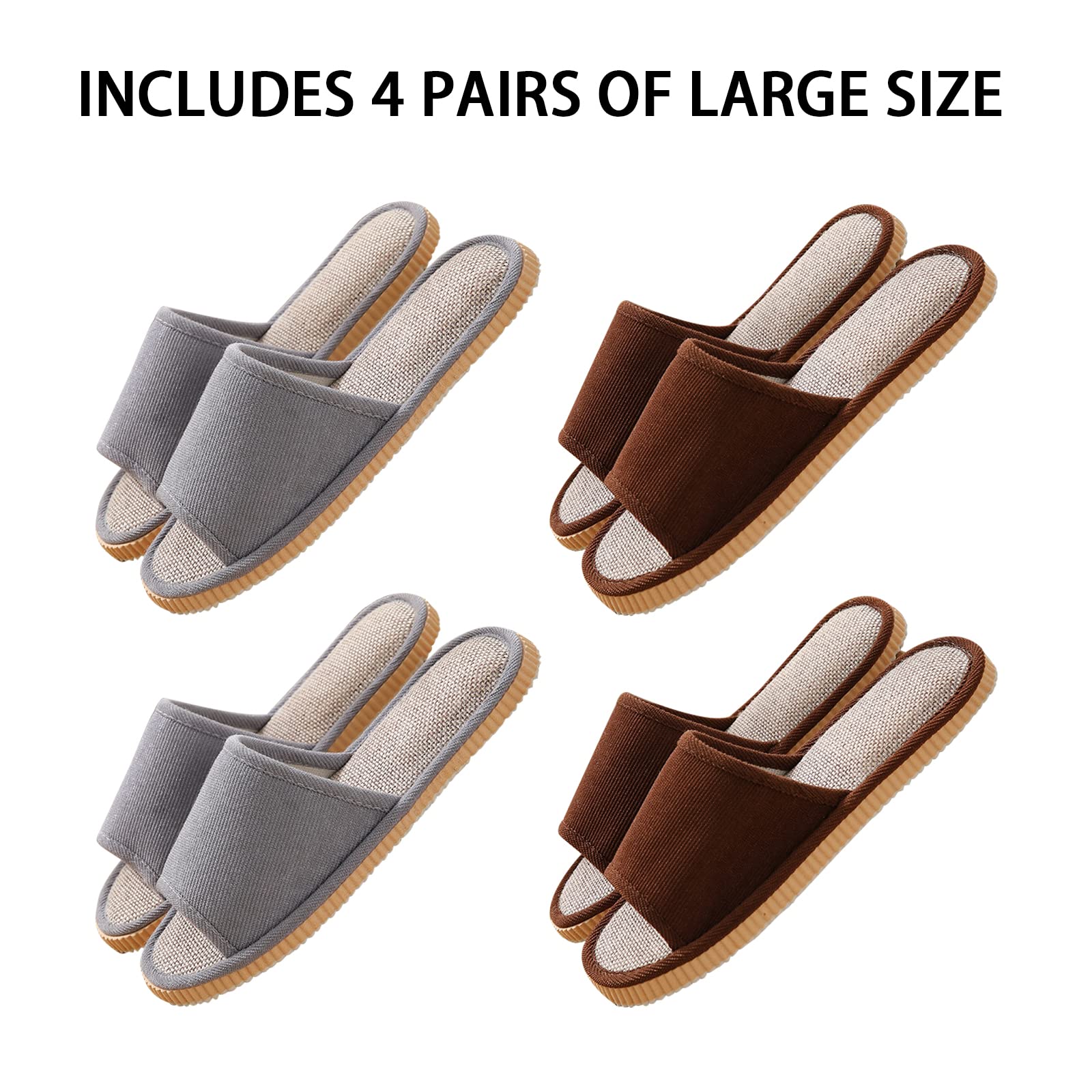 Biroris multi-color house slippers for travel
