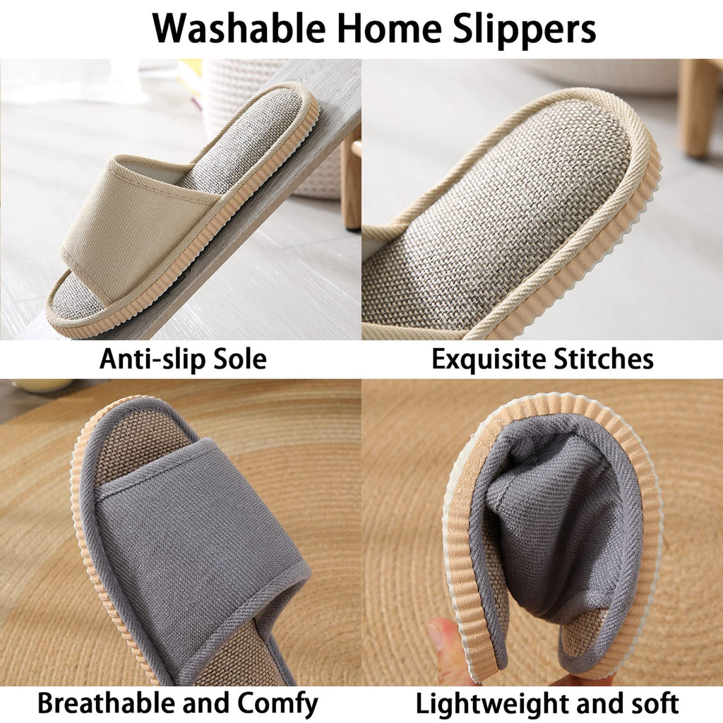 Biroris 8 pairs footwear set packaged together for home guest convenience