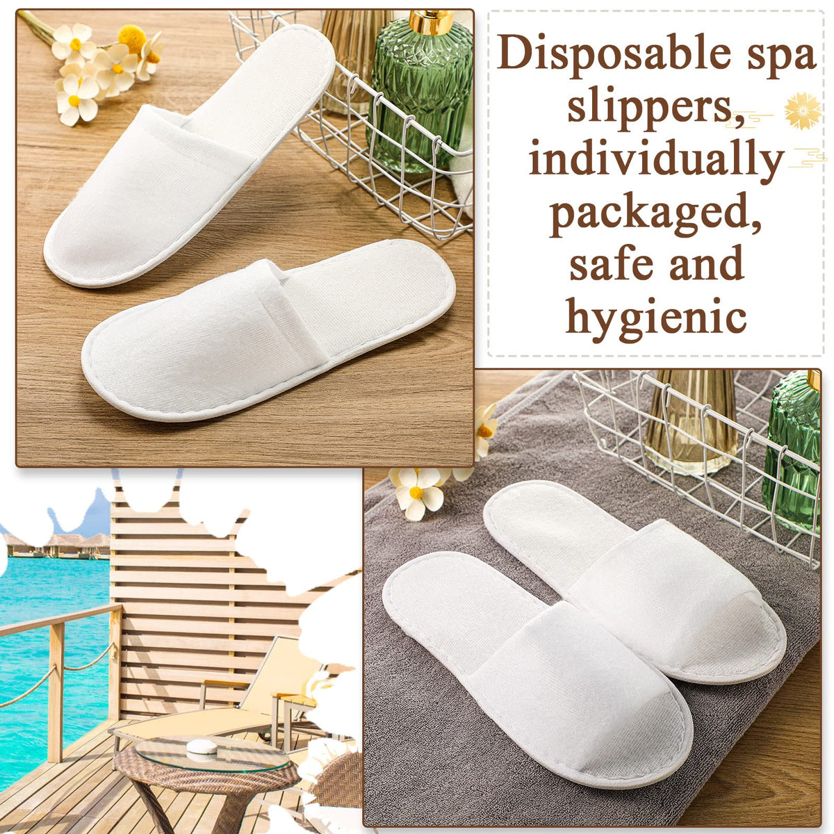 Coume unisex adult travel slippers lifestyle view