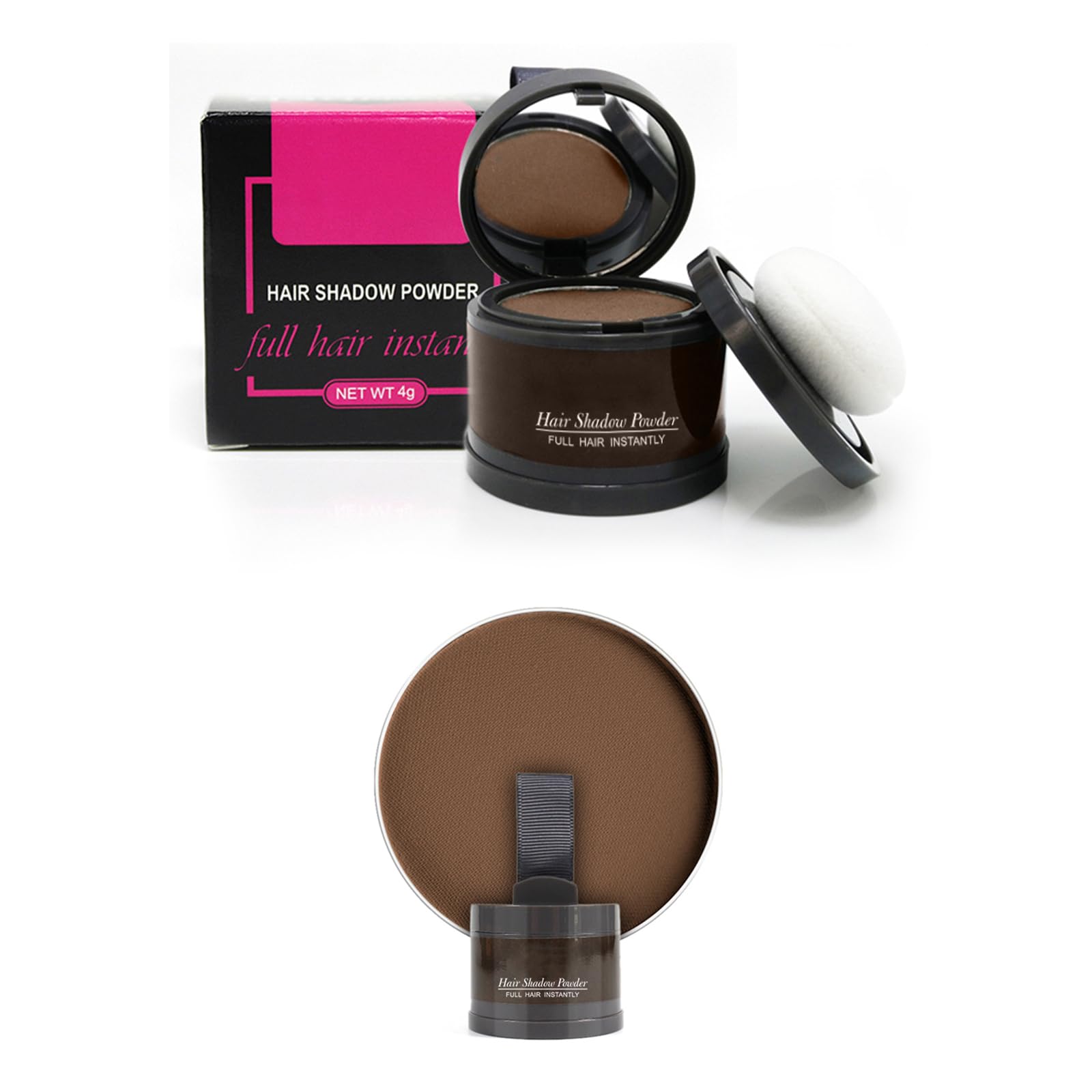 WAONIQ temporary hair root touch up powder with built in puff