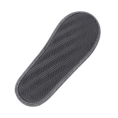 Close up view of the premium soft cotton lining inside the Ibluelover closed toe slippers.