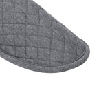 Under sole texture of Ibluelover hotel footwear demonstrating the skid proof PU leather grip.