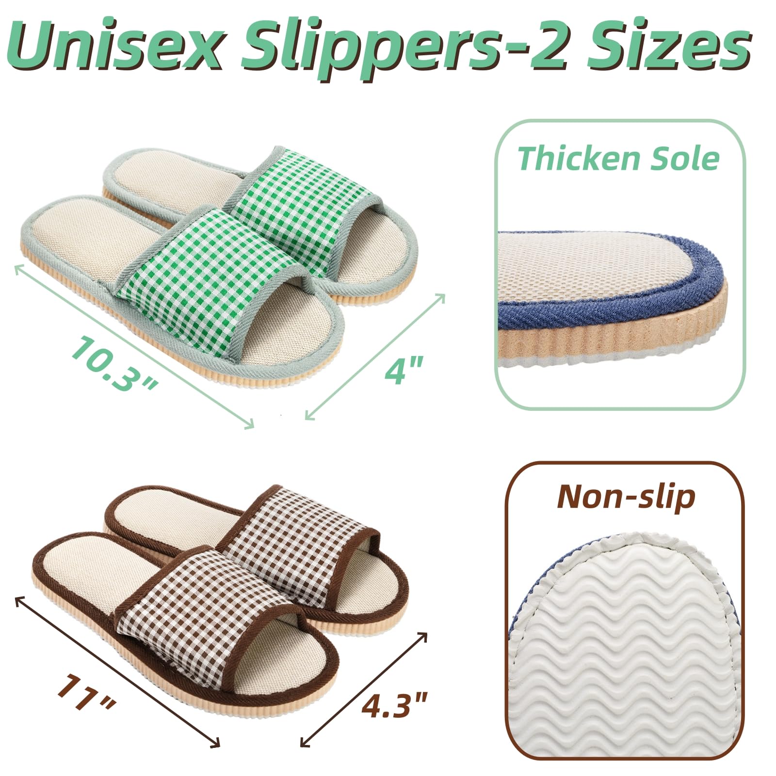 Close up of non-slip thick EVA sole for house slippers