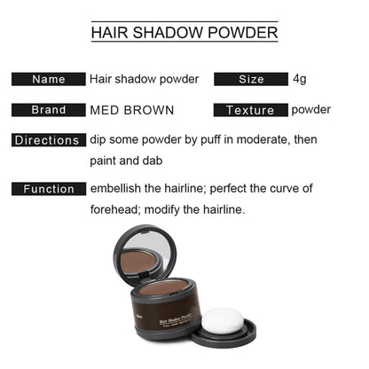 Authentic USA imported WAONIQ hair shading powder 4 grams packaging