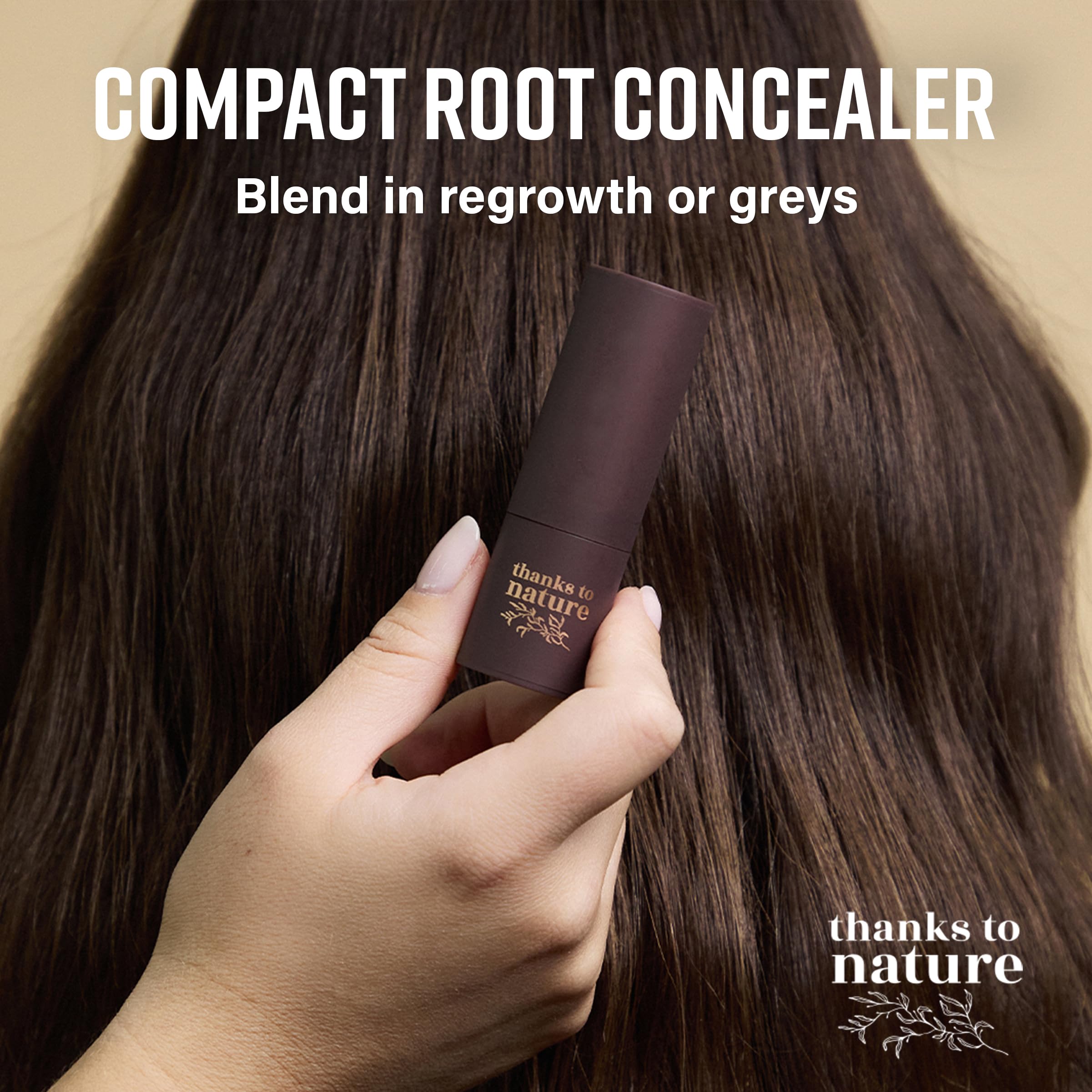 Thanks To Nature temporary hair color packaging back view with directions.