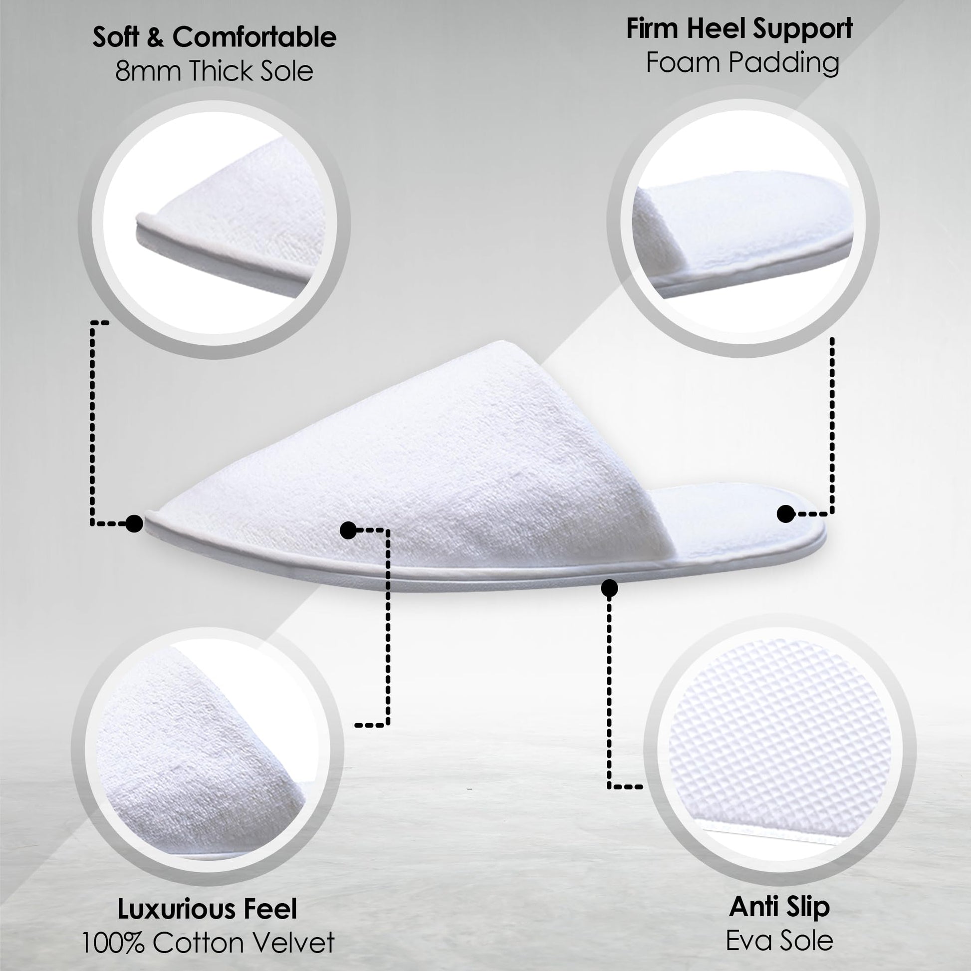 Modlux indoor velvet cotton slippers being worn to demonstrate comfort and unisex sizing fit