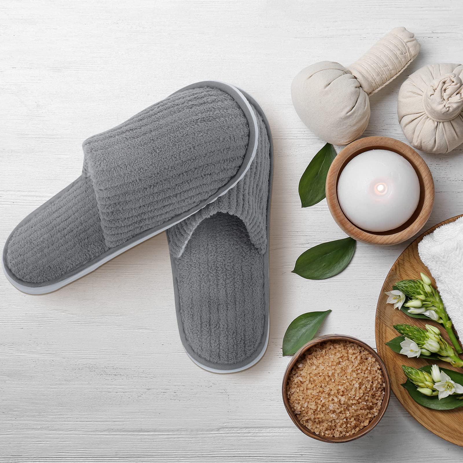 Comfortable spa slippers for guests