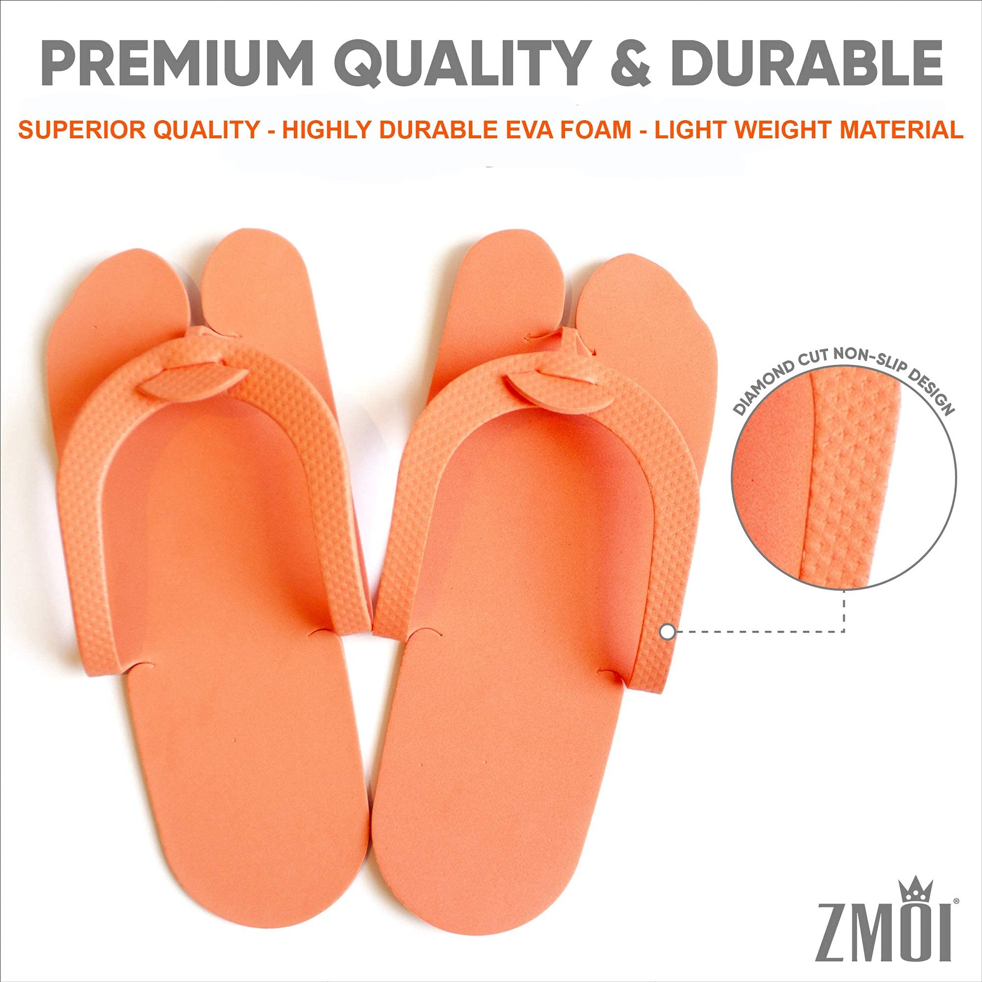 One size fits all disposable beauty salon slippers close up texture shot