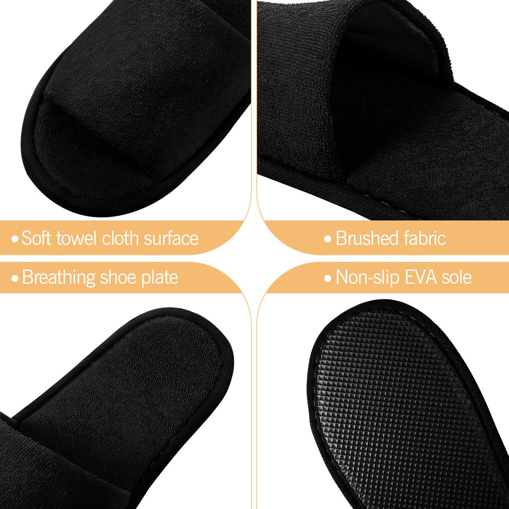 Bulk pack of 24 pairs of Tideme hotel slippers