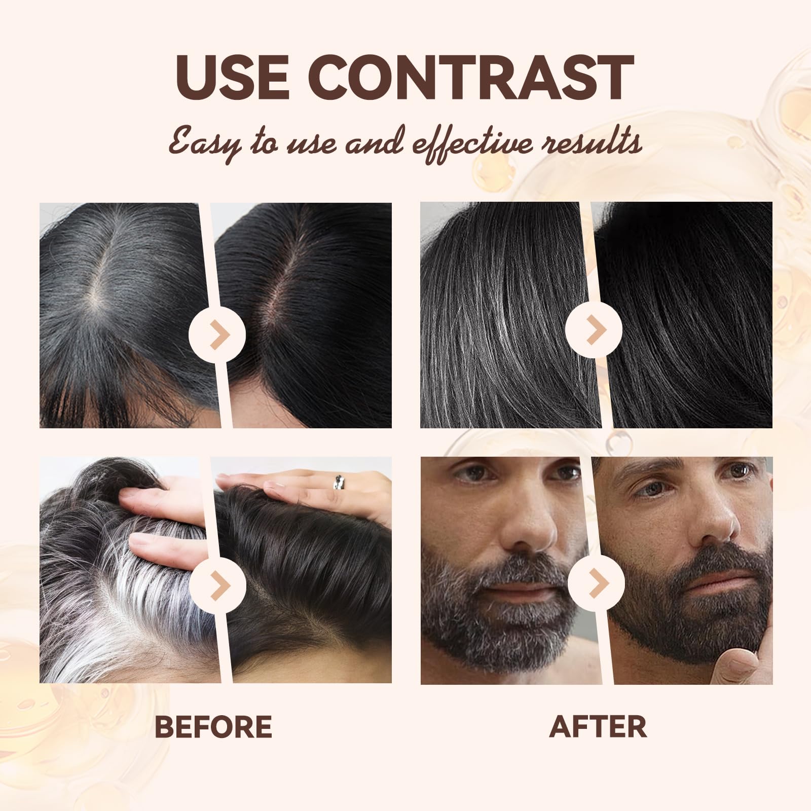 Travel friendly hair color stick for root correction and styling