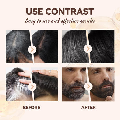 Travel friendly hair color stick for root correction and styling
