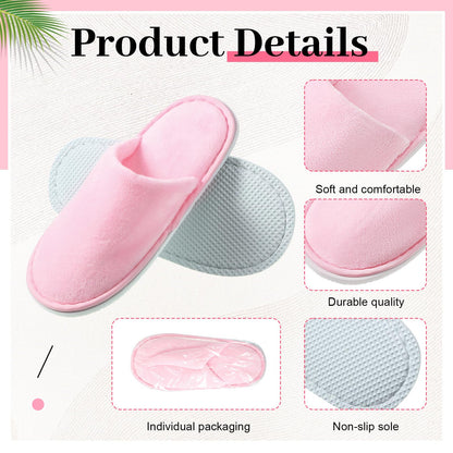 Bulk pack of 12 pairs of childrens house slippers