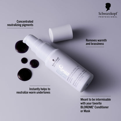 Schwarzkopf Professional purple color depositing treatment drops close up packaging