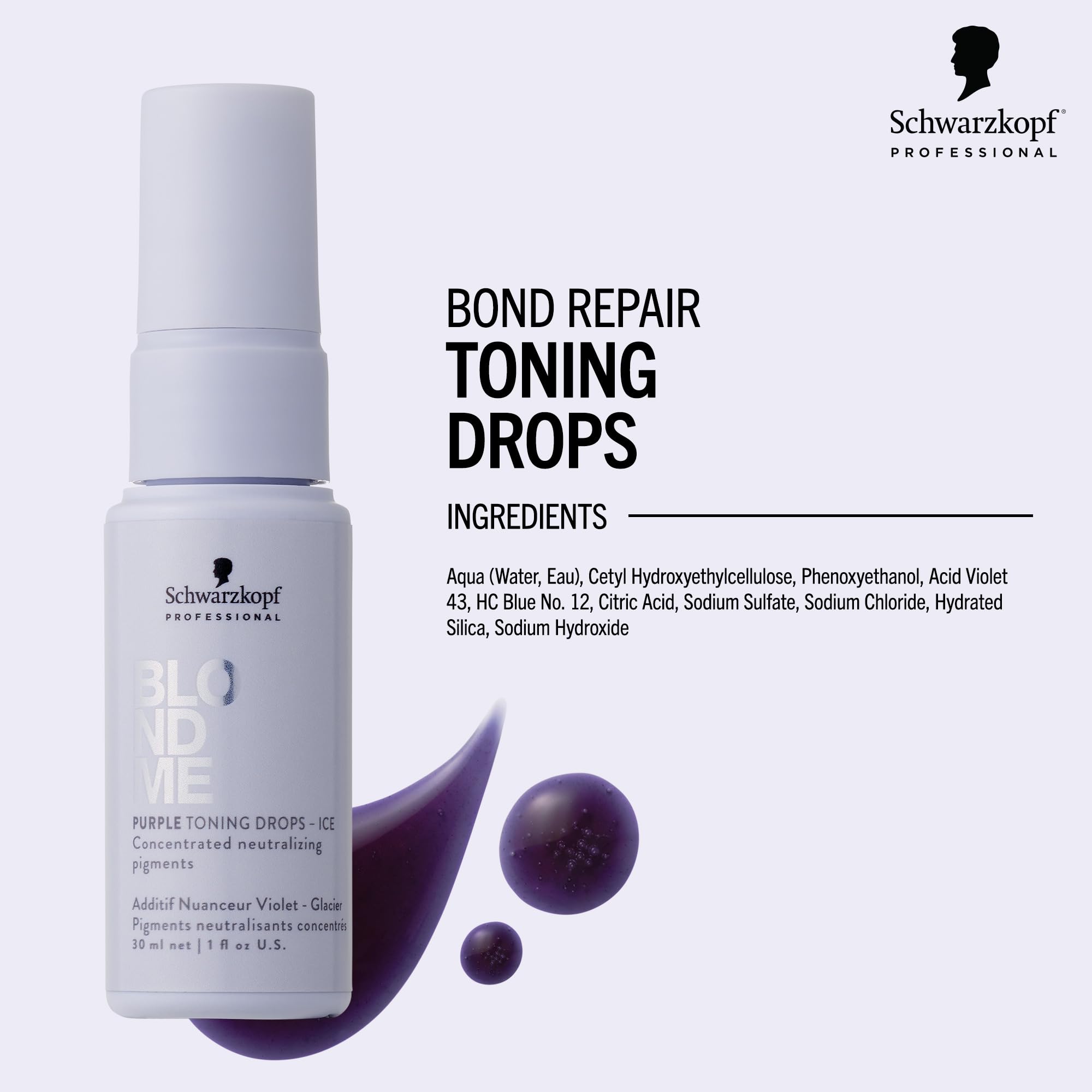 BLONDME Blonde Wonders premium hair care bottle showcasing the concentrated violet pigment formula