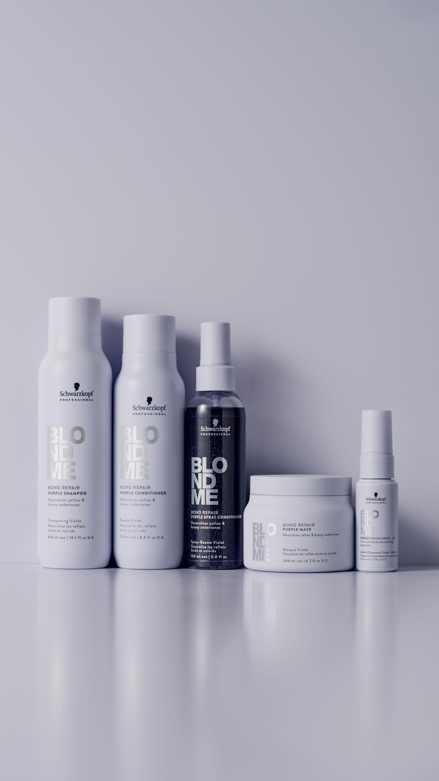 Schwarzkopf BLONDME Ice variant toning drops texture and bottle details