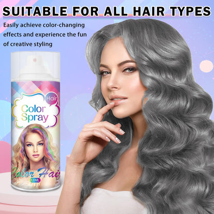 Authentic USA imported Hacjkaz temporary silver hair spray bottle
