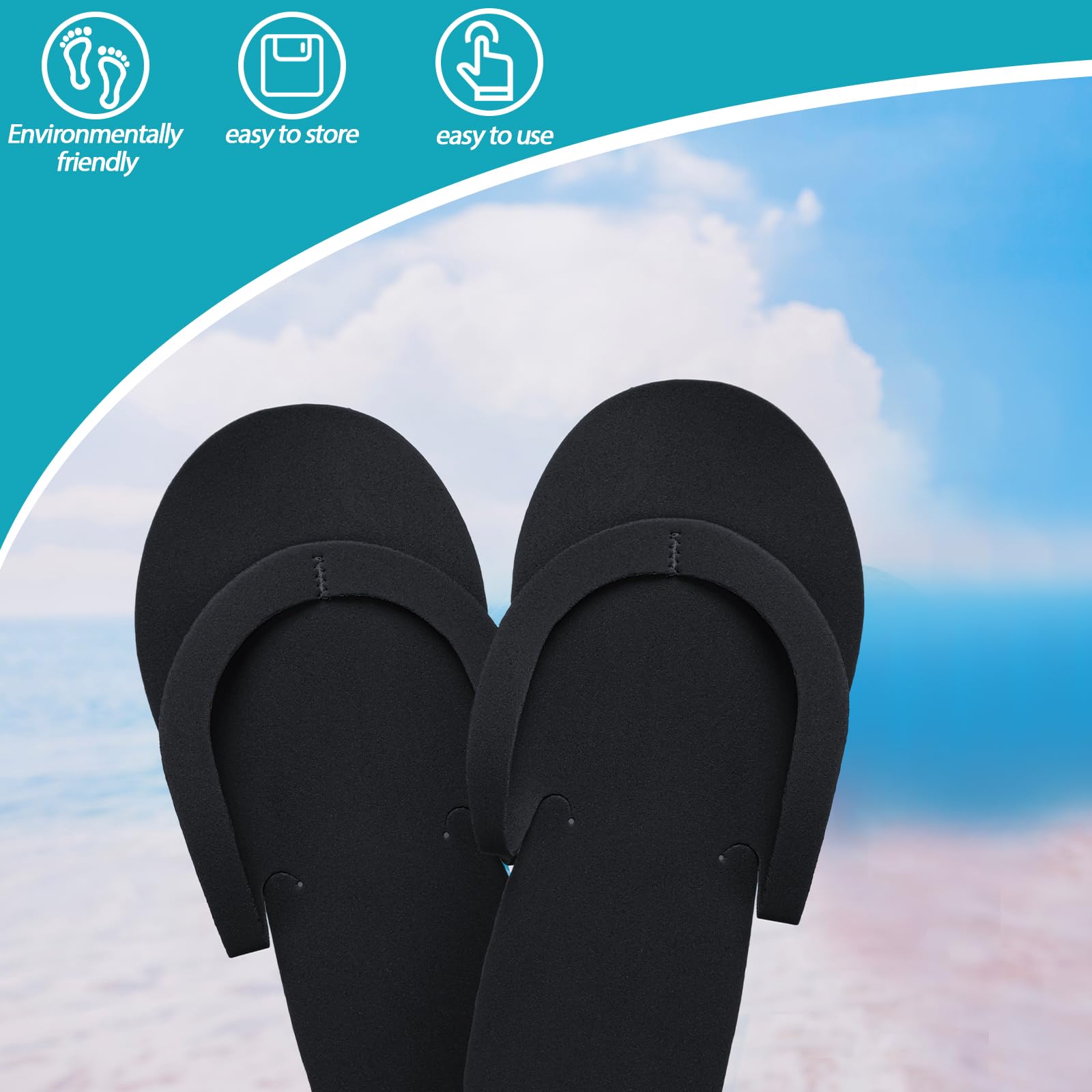 Unisex disposable shower slippers for guests