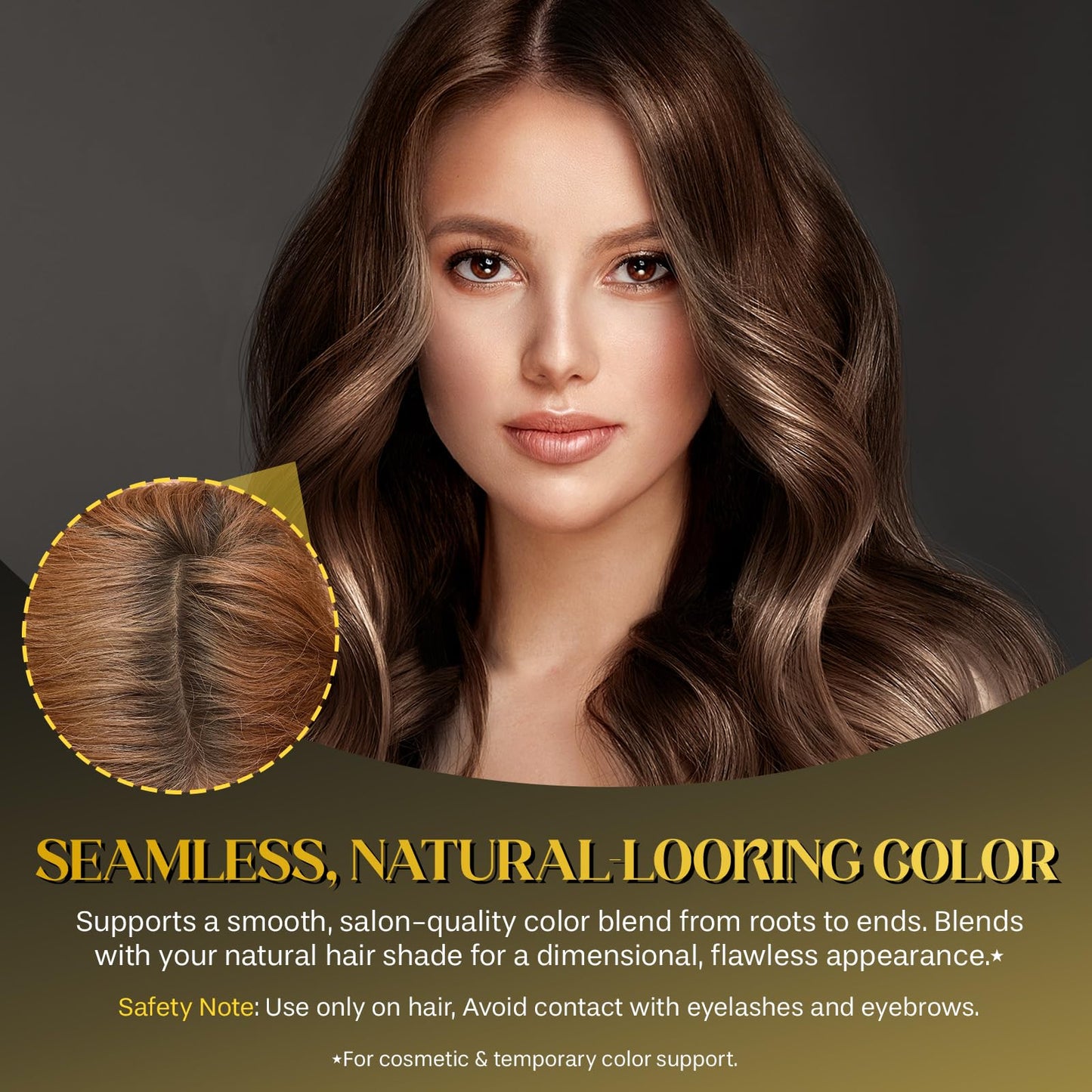 Top view of the dual action styling and coloring stick for men and women.