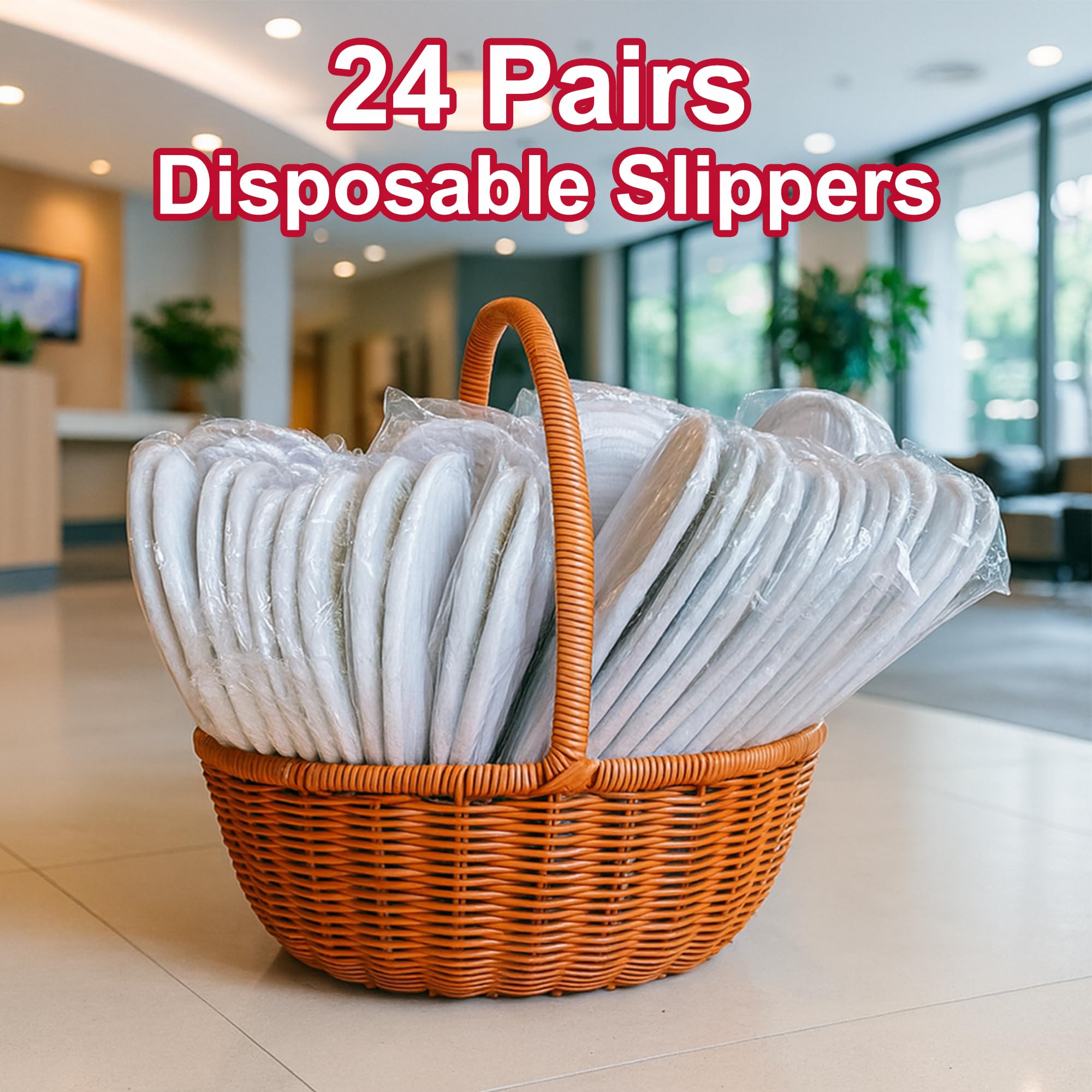 Collection of Celmuron disposable slippers for travel and salon